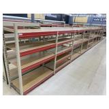 Shelving 1 8ft Sections, 9 4ft Sections (Aisle 3)