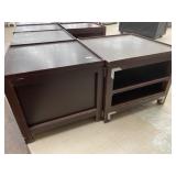 3 Wood Produce Tables 36" x 36" x 33.5"