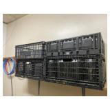 Shelf w/ Contents, 4 Folding Totes