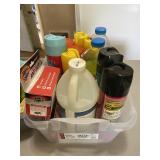 2 Tubs Misc Cleaning Supplies