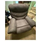 Upholstered Faux Suede Reclining Chair