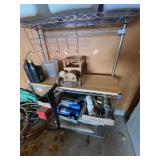 4 Shelf Metal Rack (1 Shelf is wood) SHELF ONLY