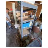 5 Shelf Metal Rack (NO CONTENTS)