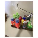 2 Boxes Laundry Detergent and Misc Supplies