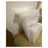 10 Large Totes w/Lids, 4 Small Totes w/Lids,