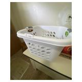 Laundry Basket with Plastic Storage Containers