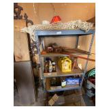 4 Shelf Metal Rack (NO CONTENTS)