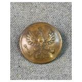 WWI Prussian Army NCO Collar Button Extra Fein