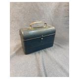 Vintage Hamilton Blue Dome Top Metal Lunch Box
