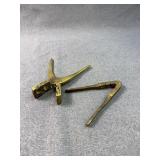Antique Brass Bullet Molds Casting Tools Lot