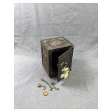 Antique J. & E. Stevens Watch Dog Safe Bank