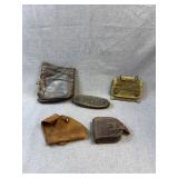 Assorted Militaria Leather & Canvas Pouches