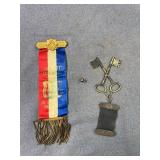 Jr. O.U.A.M. Lime City Council Ribbon and Medals