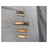 Sterling Silver & Miniature Fixed-Blade Knives