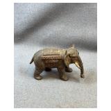 1936 Landon Roosevelt Cast Iron Elephant Bank