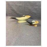 Carved Polished Steer Horn Pipe Stands & Ashtrays
