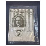 President Harding March Antique Sheet Music