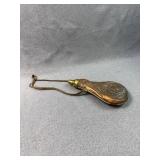 Antique Copper & Brass Powder Flask with Strap