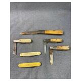 Six Vintage Barlow & Office Pocket Knives