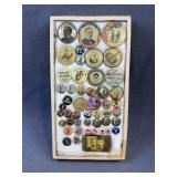 Antique Political Buttons & Souvenir Pins