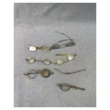 Antique Brass Wire Rim & Pince-Nez Spectacles