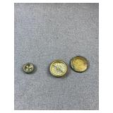 Antique Brass Pocket Compasses - Lot of 2