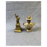 Statue of Liberty & Bust Cast Iron Banks