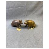 AC Williams Cast Iron Sitting Pig Still Banks