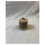Antique Pierced Tin 3' Miniature Still Bank
