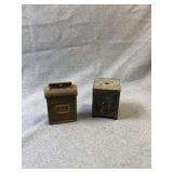 Antique Cast Iron US Mail & Sport Safe Banks