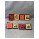 Antique 19thC Ambrotypes & Tintypes in Cases