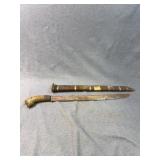 Philippine Bolo Knife with Figural Hilt