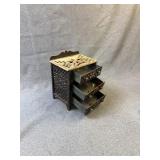 J. & E. Stevens Cast Iron Mini Chest of Drawers