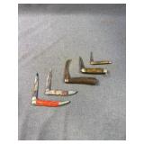 5 Collectible Pocket Knives with Scout Utility