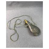 Antique Zinc/Brass Rabbit Powder Flask
