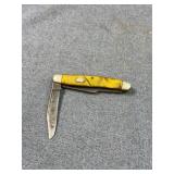 Yellow Butter & Molasses Folding Pocket Knife