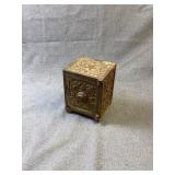 Antique JE Stevens Cast Iron Safe Bank No 50