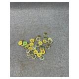 Collection of Metal Four Hole Sewing Buttons