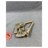 Miniature Cast Metal Toy Cap Guns, Pair