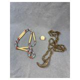 Ethnographic Bone & Bead Claw Necklaces