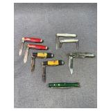 Collection of Folding Barlow and Pen Pocket Knives