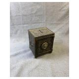 Antique Cast Iron Security Safe Deposit Bank