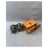 Antique Marchand Paris Opera Glasses & Case