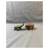Antique Cast Iron Elephant Still Banks, Pair