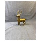 AC Williams Cast Iron Gold Reindeer Still Bank
