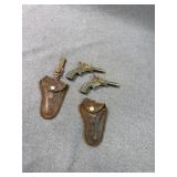 Antique J.& E. Stevens Pluck Cap Guns & Holsters