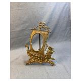 French Renaissance Style Brass Ship Picture Frame