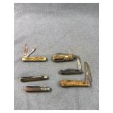 Six Folding Knives - Woolley & Sons, TXT