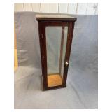 Antique Wooden Tabletop Vitrine Display Case