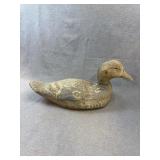 Antique Hand Carved Wood Mallard Hen Duck Decoy